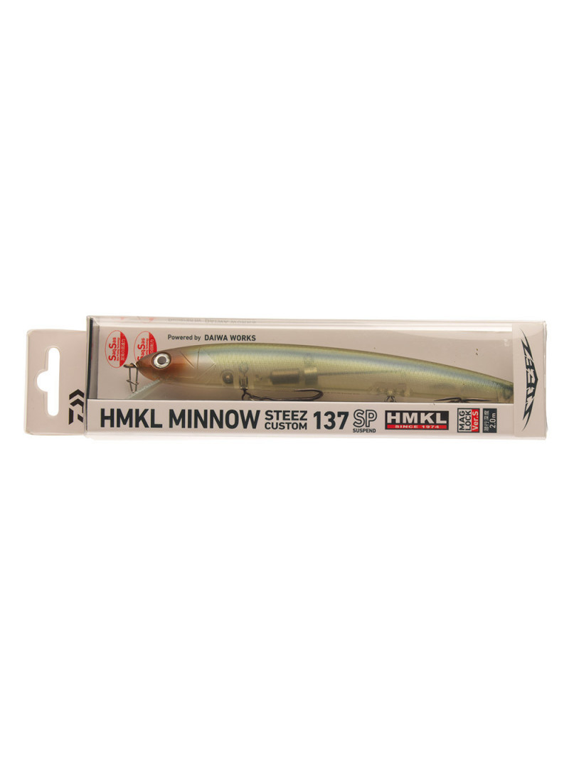 Vobler DAIWA Steez Custom HMKL Minnow 137SP Natural Ghost Shad